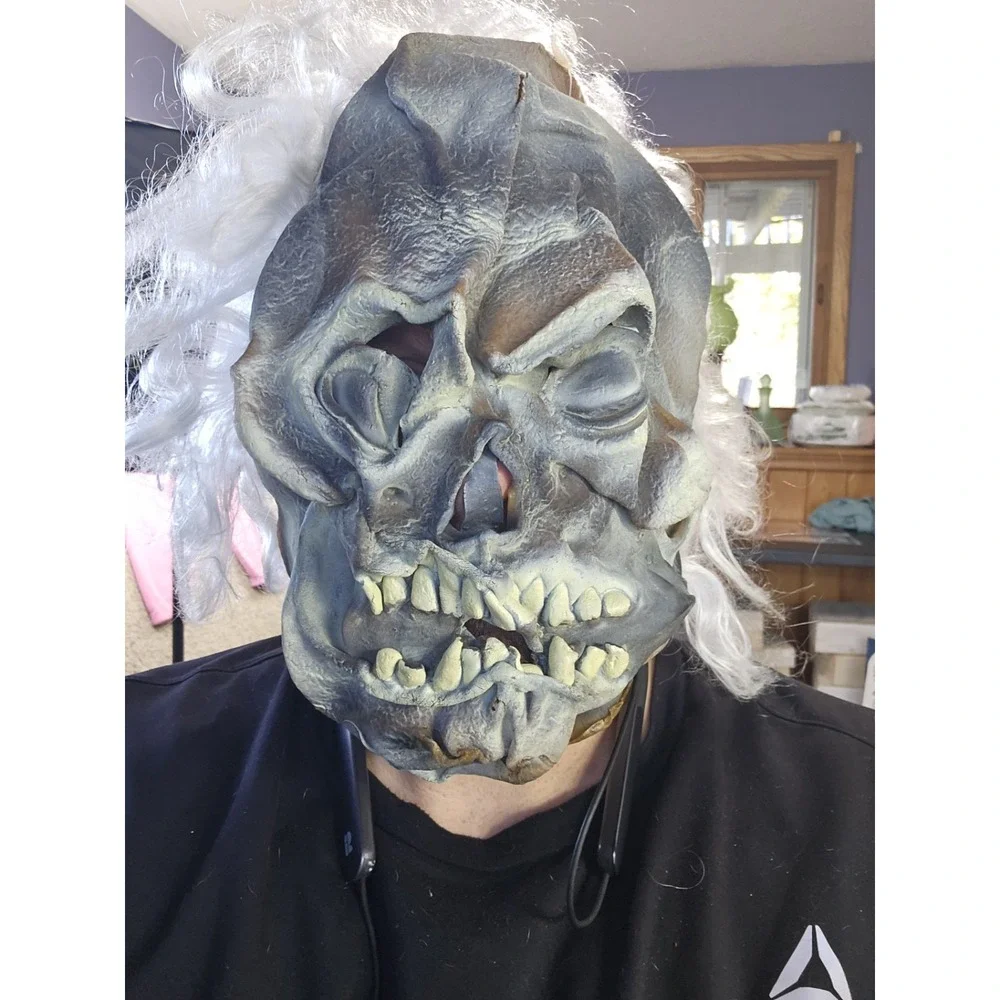 Vintage 1995 Paper Magic Spooky Monster‎ Zombie Scary Teeth Latex Rubber Mask
